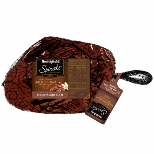 Smithfield® Spirals™ Pecan Praline Spiral Sliced Smoked Ham Perspective: front