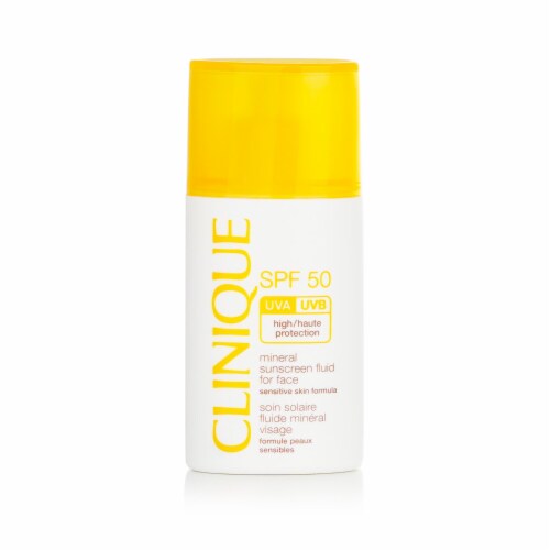Clinique Mineral Sunscreen Fluid For Face SPF 50  Sensitive Skin Formula 30ml/1oz Perspective: front