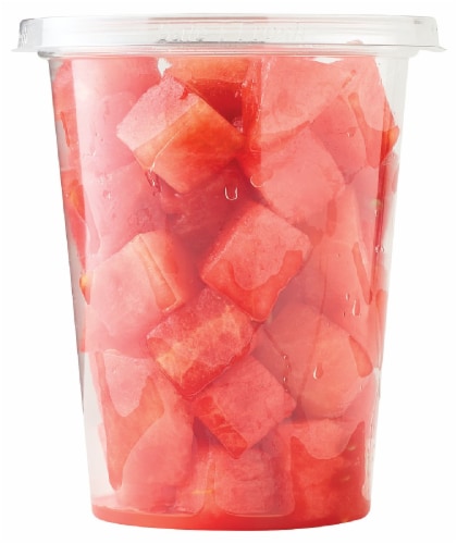 Fresh Cut Seedless Watermelon Cup Perspective: front