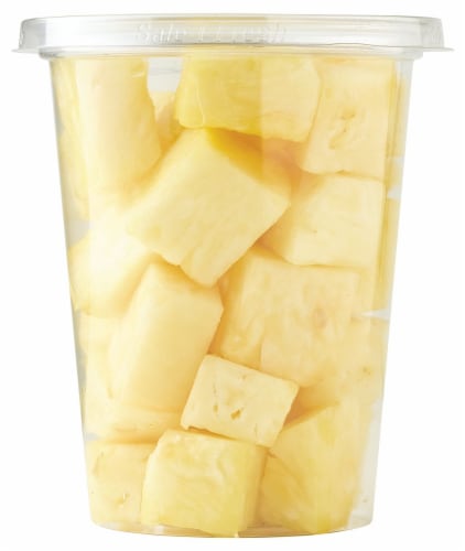 Fresh Cut Pineapple Cup Perspective: front