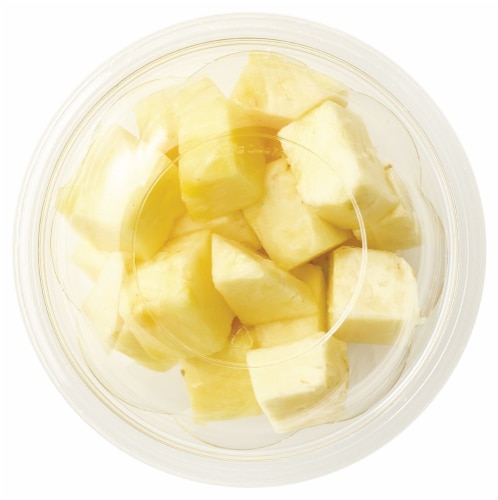 Fresh Cup Pineapple Chunks Perspective: front