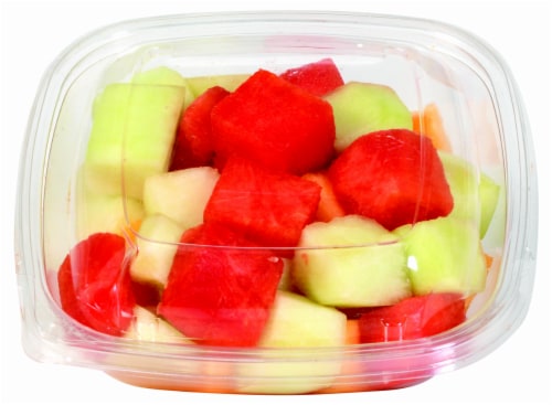 In-Store Cut Mixed Melon Fruit Small Cup (Cantaloupe/Honeydew/Watermelon) Perspective: front