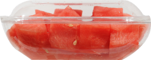 Seedless Cubed Watermelon - Large Fruit Cup Perspective: front