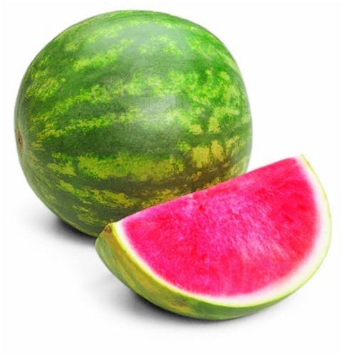 In-Store Cut Seedless Watermelon Fillets Perspective: front