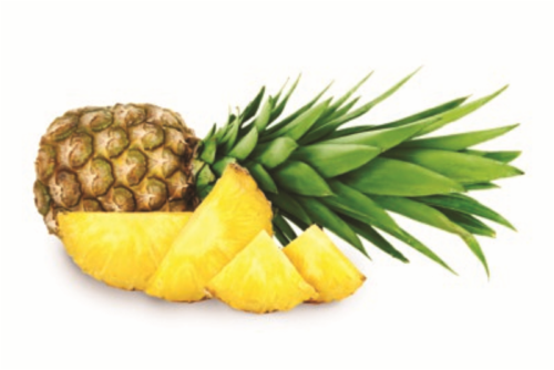 In-Store Cut Sliced Pineapple Perspective: front