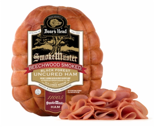 Boar’s Head SmokeMaster Beechwood Smoked Black Forest Uncured Ham Perspective: front