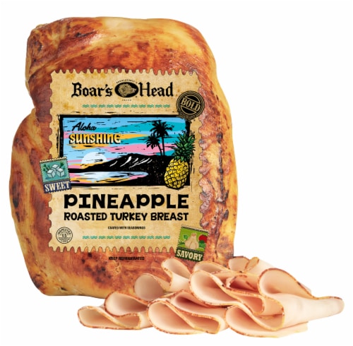 Boar’s Head Bold Aloha Sunshine Pineapple Roasted Turkey Fresh Sliced Deli Meat