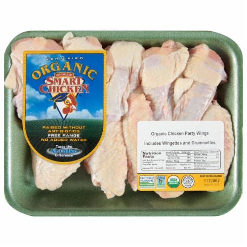 Smart Chicken Organic Chicken Party Wings Perspective: front