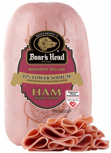 Boar’s Head Branded Deluxe Lower Sodium Ham Fresh Sliced Deli Meat