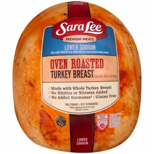 Grab & Go Sara Lee Oven Roasted Turkey Breast Fresh Sliced Deli Meat Perspective: front