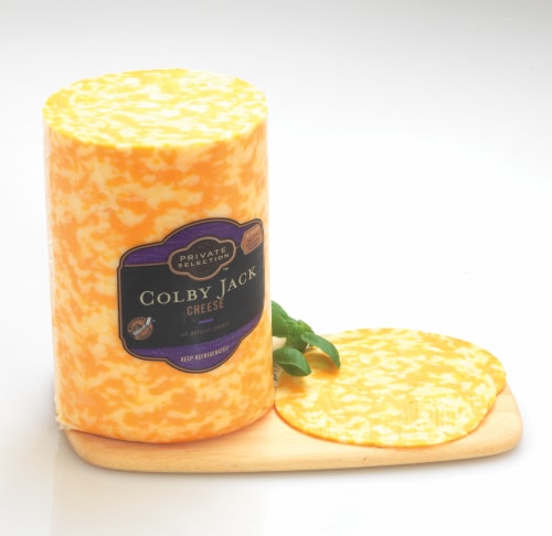 Private Selection™ Grab & Go Colby Jack Cheese Fresh Sliced Deli Cheese Perspective: front