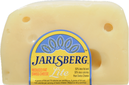 Jarlsberg Lite Swiss Cheese Perspective: front