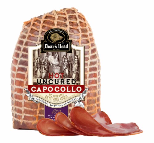 Boar’s Head Hot Uncured Capocollo Perspective: front