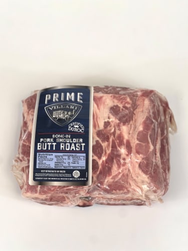 Villari Foods Bone In Pork Shoulder Butt Roast Perspective: front