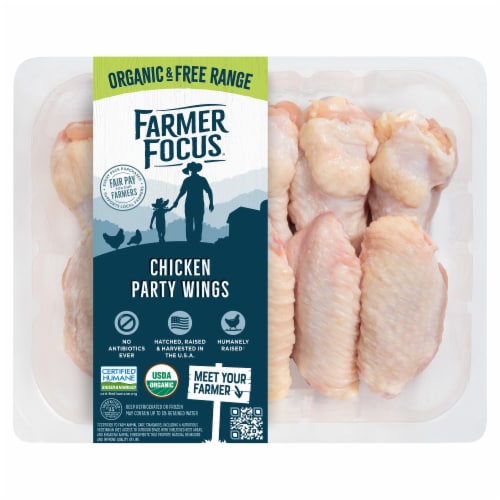 Farmer Focus Party Wings Chicken Perspective: front