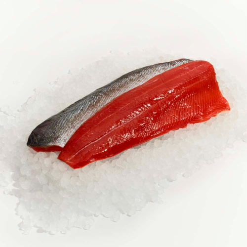 Whole Wild Caught Sockeye Salmon Perspective: front