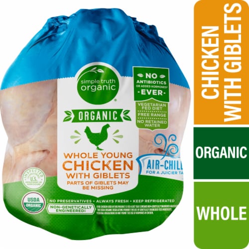 Simple Truth Organic® Whole Fresh Chicken, 1 lb - Kroger