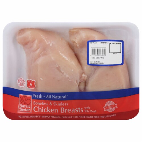 Harris Teeter Boneless Skinless Chicken Breasts Small Pack Perspective: front