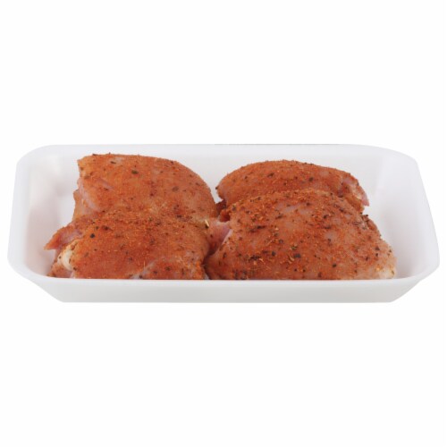 Harris Teeter Boneless Fresh Chicken Seasoned Cajun Thighs Perspective: front