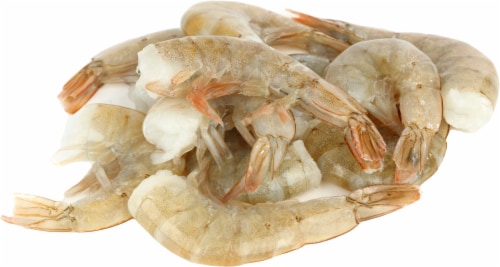 Harris Teeter Wild Caught East Coast 31/40 CT Peeled & Deveined Raw Shrimp Perspective: front