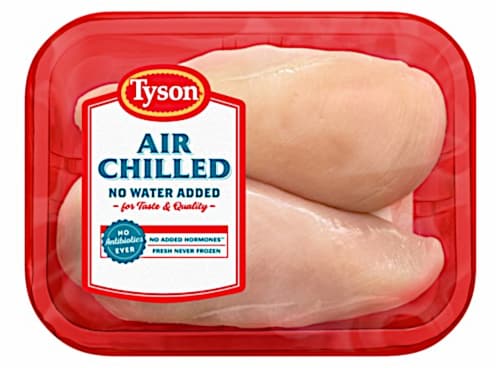 Tyson® Air Chilled Chicken Breasts Perspective: front