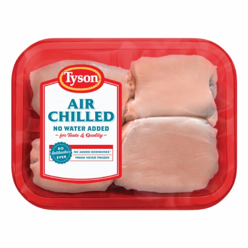 Tyson Fresh Chicken Thighs Perspective: front