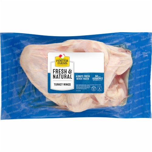 Foster Farms Fresh & Natural Turkey Wings - Vacuum Packed Perspective: front