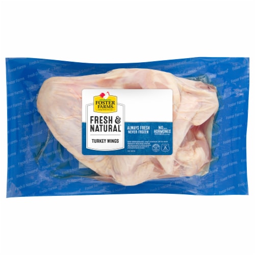 Foster Farms Fresh & Natural Turkey Wings - Vacuum Packed Perspective: front