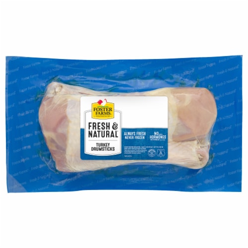 Foster Farms Fresh & Natural Turkey Drumsticks Perspective: front