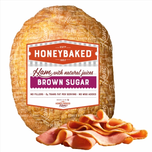 Honey Baked® Brown Sugar Ham Fresh Sliced Deli Meat Perspective: front