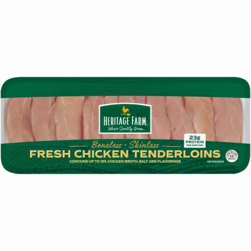 Heritage Farm™ Boneless & Skinless Chicken Tenderloins (10-12 per Pack) Perspective: front