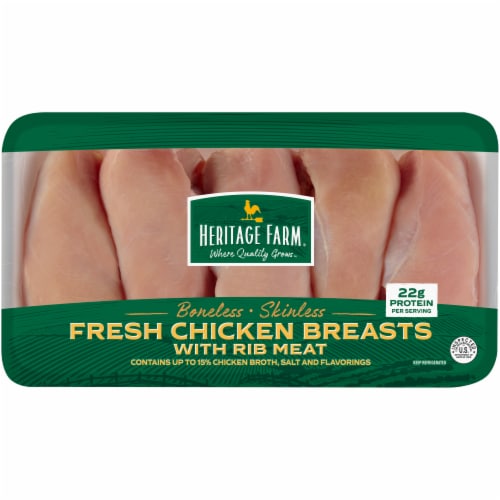 Heritage Farm Boneless Skinless Fresh Chicken Breast Perspective: front
