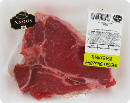 Private Selection Angus Beef T Bone Steak 1 Lb QFC
