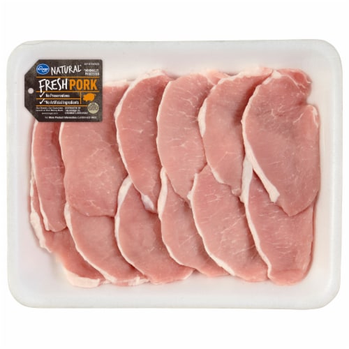 Kroger® Black Label Ceter Cut Thin Fresh Pork Perspective: front