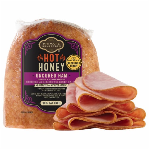 Private Selection® Hot Honey Uncured Ham Fresh Sliced Deli Meat Perspective: front