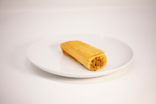 Caseros Homemade Pork Tamale Perspective: front