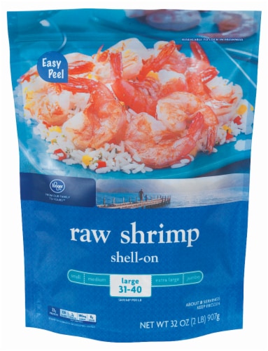 Kroger® Farm-Raised White Shrimp Perspective: front