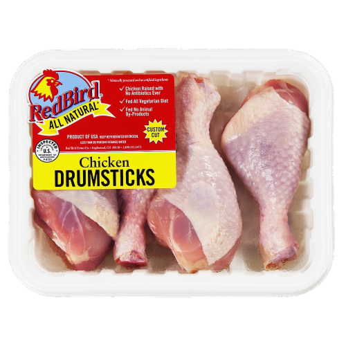 Red Bird Farms All Natural Chicken Drumsticks Perspective: front