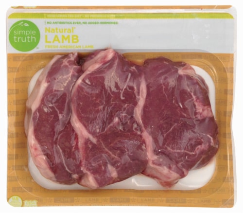 Simple Truth™ Natural Lamb Sirloin Chops Perspective: front