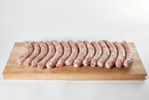 Jalapeno Cheddar Cheese Brats Perspective: front