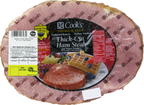 Cook's Thick Cut Ham Steak Perspective: front