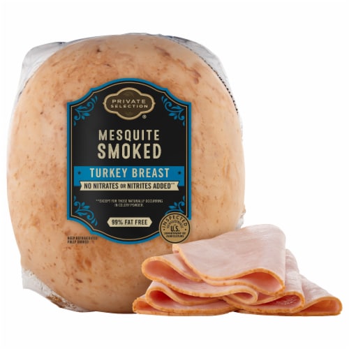 Private Selection™ Mesquite Smoked Turkey Breast Fresh Sliced Deli Meat Perspective: front