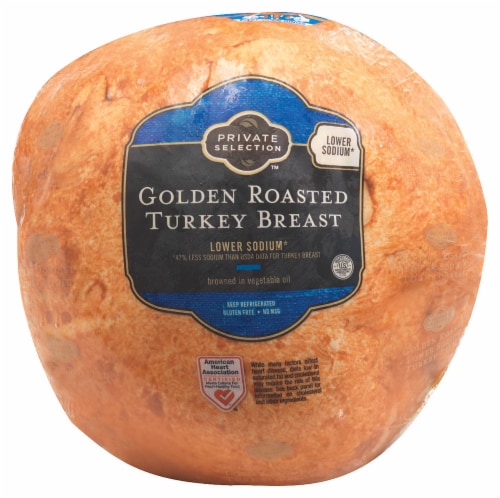 Private Selection™ Low Sodium Brown Turkey Breast Fresh Sliced Deli Meat Perspective: front