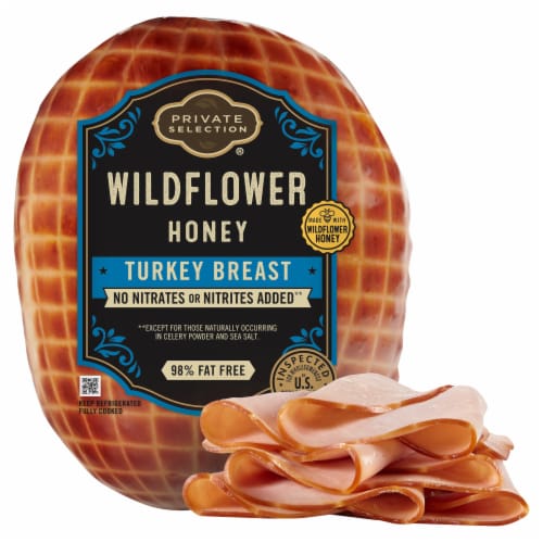 Private Selection™ Wildflower Honey Turkey Breast Fresh Sliced Deli Meat Perspective: front