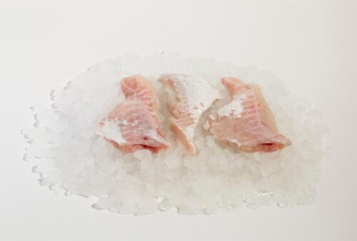 Raw Catfish Nuggets Perspective: front