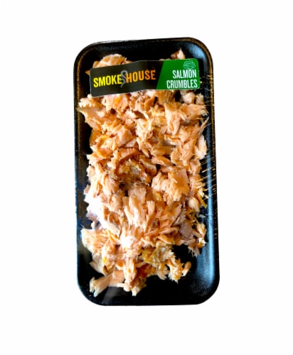 Rushing Water Fishiers Smokehouse Salmon Crumbles Perspective: front