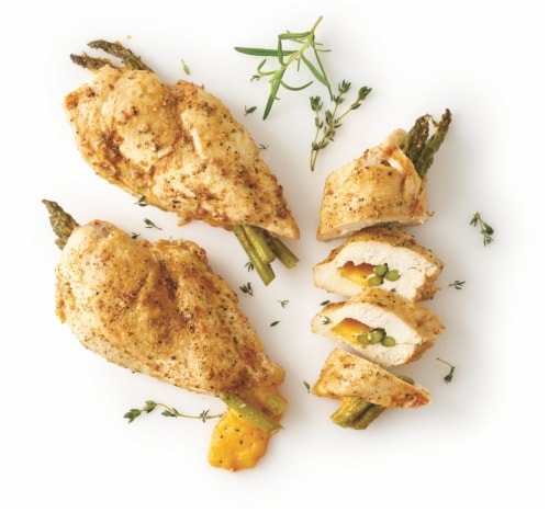 Fresh Asparagus Stuffed Chicken Breast Perspective: front