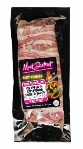 Meat District® Hot Honey Pork Tenderloin Wrapped in Applewood Smoked Bacon Perspective: front