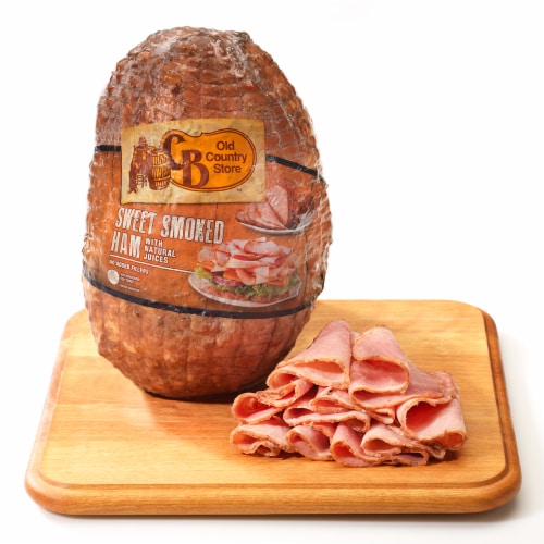 Cracker Barrel Sweet Smoked Ham Fresh Sliced Deli Meat Perspective: front