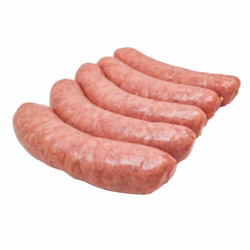 Beer & Cheddar Pork Sausage Brats Perspective: front
